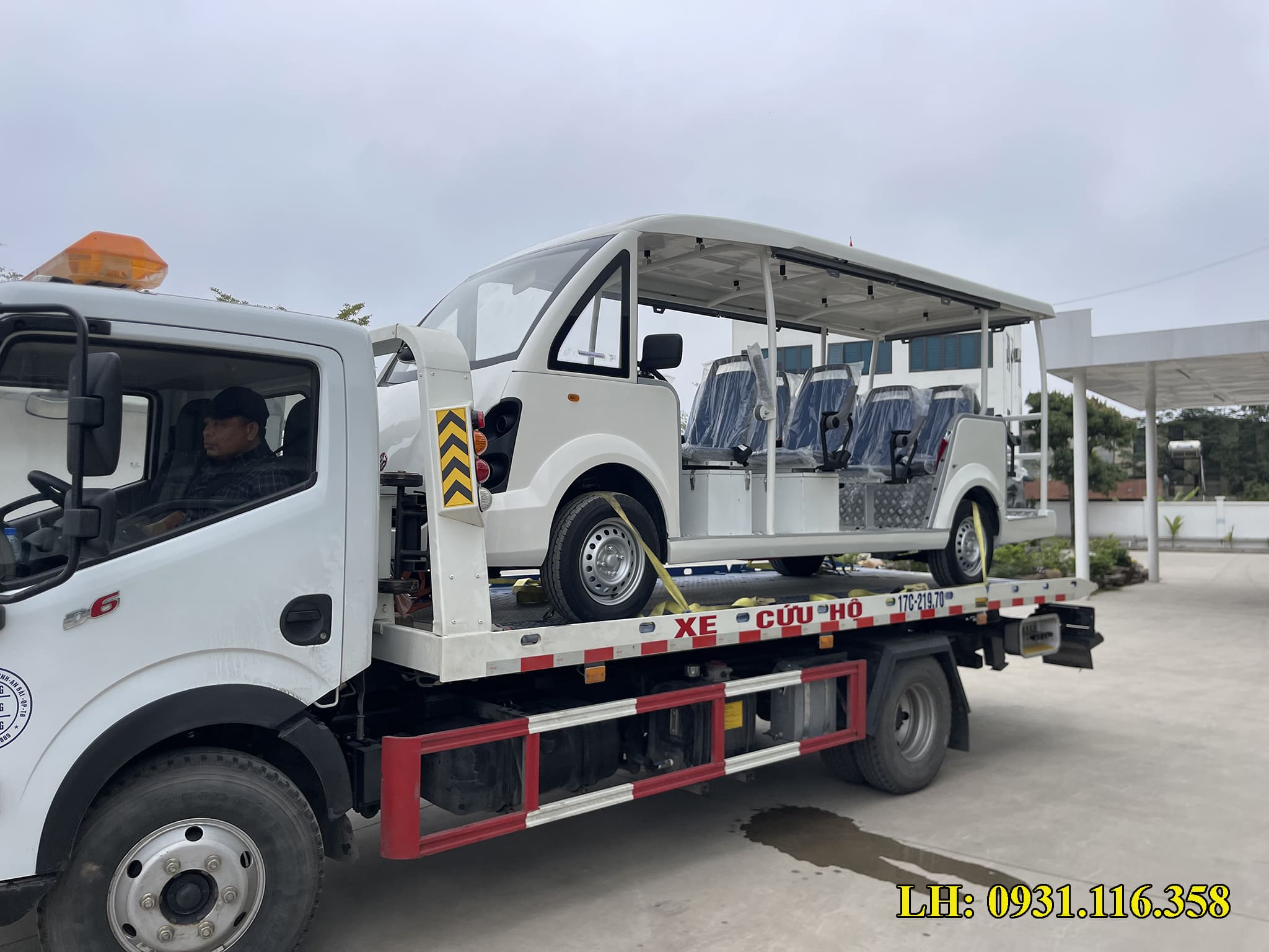 vận chuyển xe điện du lịch 14 chỗ