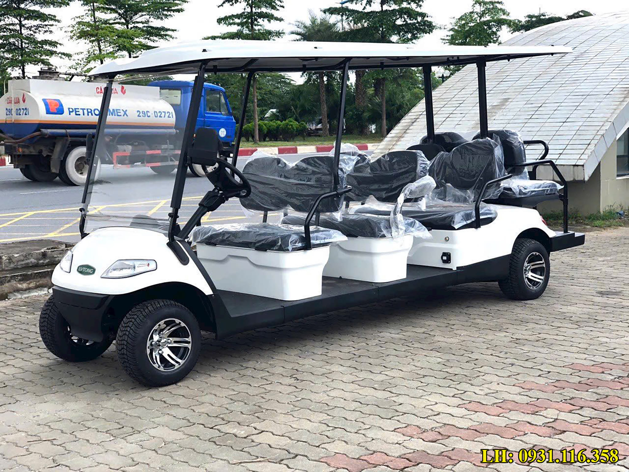 xe điện sân golf 8 chỗ thương hiệu LVTONG